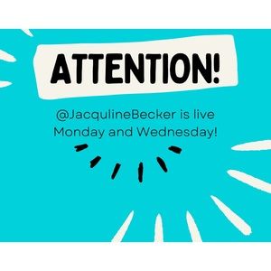 I’ll be going live Monday and Wednesday